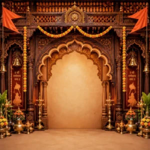 Royal Peshwa Ganesh Mandap Backdrop2