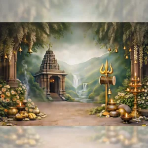 Sacred Shiva Valley Backdrop